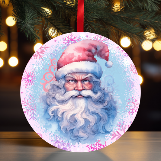 Pastel Santa Ornament OR111 - Sublimation