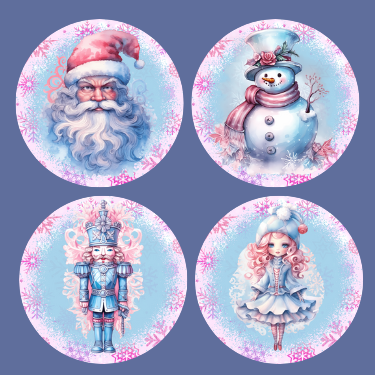 Pastel Ornament Set OR222 - Sublimation