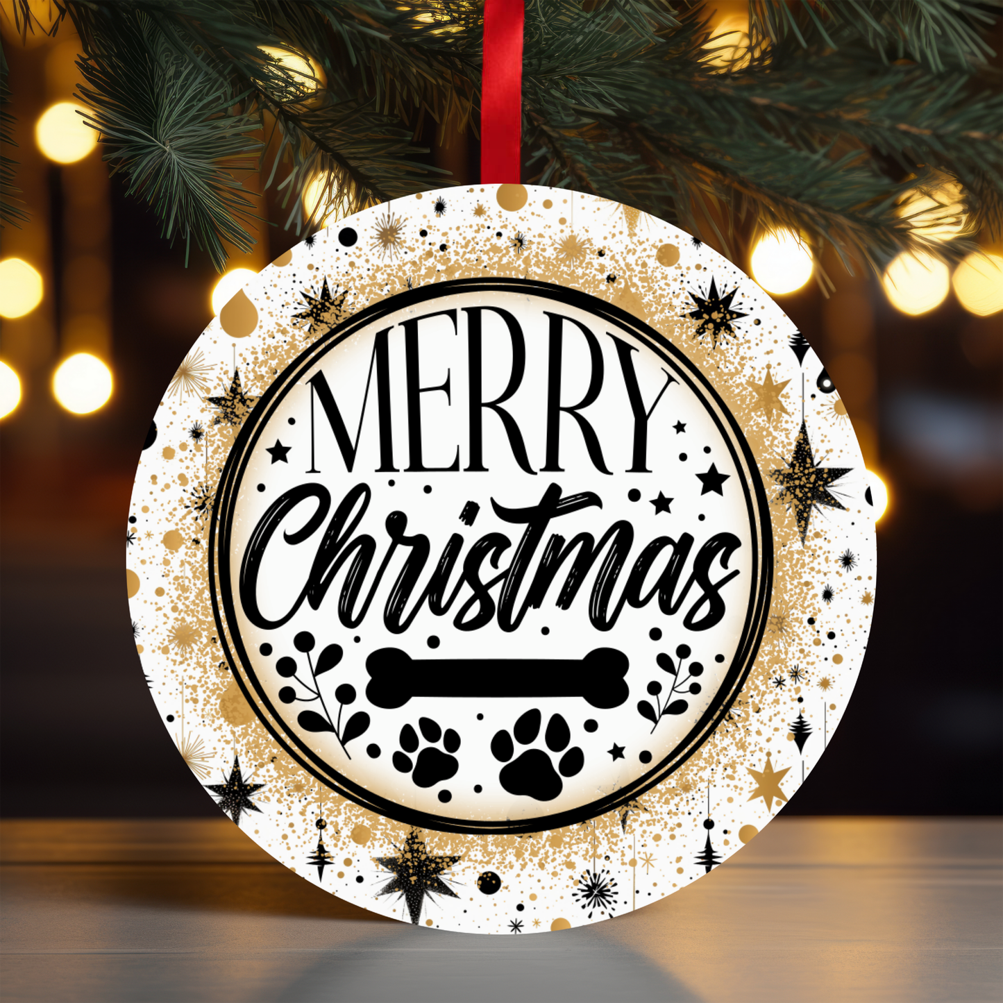 Pet Merry Christmas Ornament OR71 - Sublimation