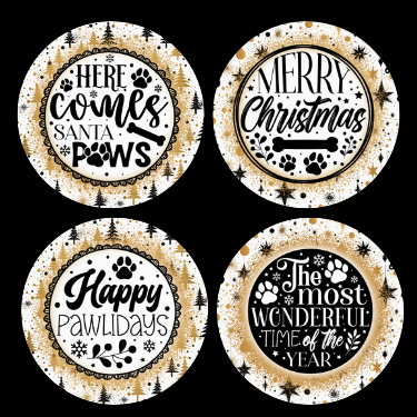 Pet Christmas Ornament Set OR214 - Sublimation