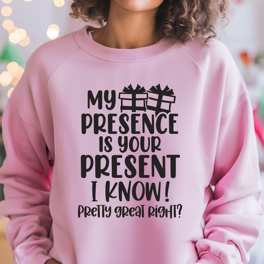 Presence Is Your Present Shirt CH124 - Screenprinted