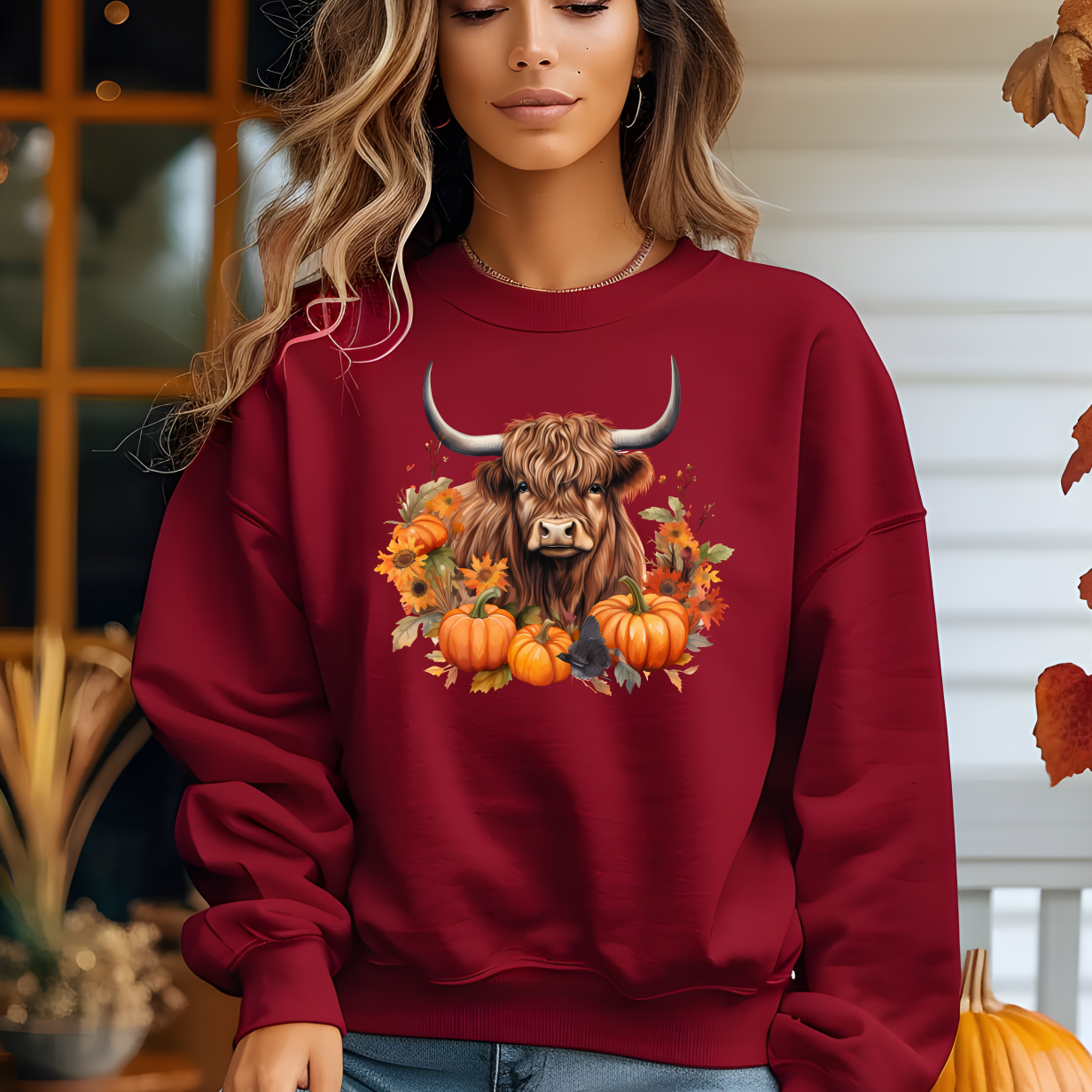 Pumpkin Cow Shirt - Screenprinted