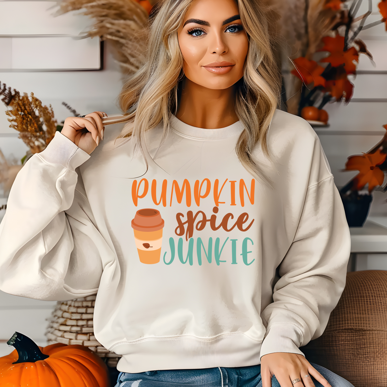 Pumpkin Spice Junkie Shirt - Screenprinted