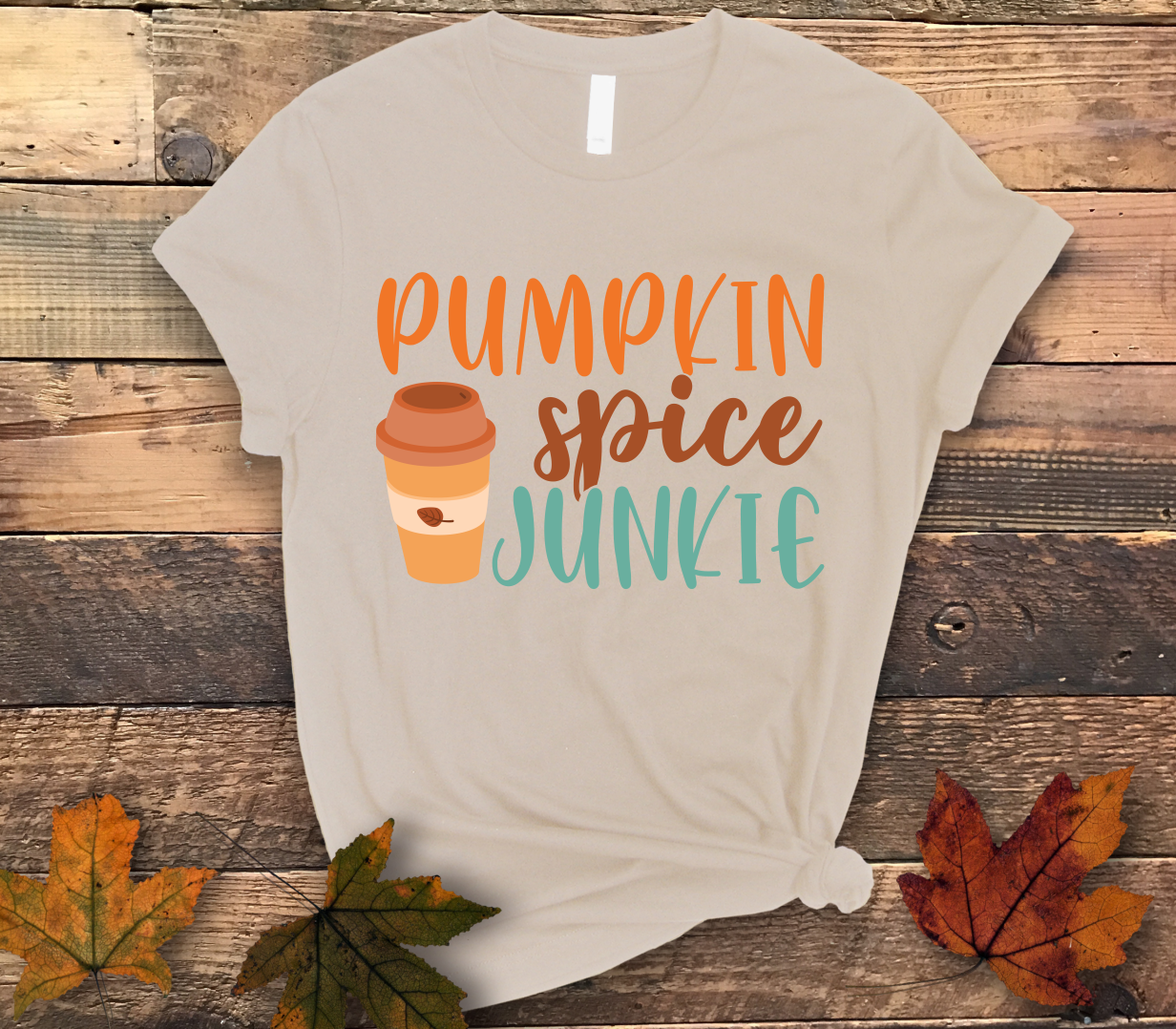 Pumpkin Spice Junkie Shirt - Screenprinted