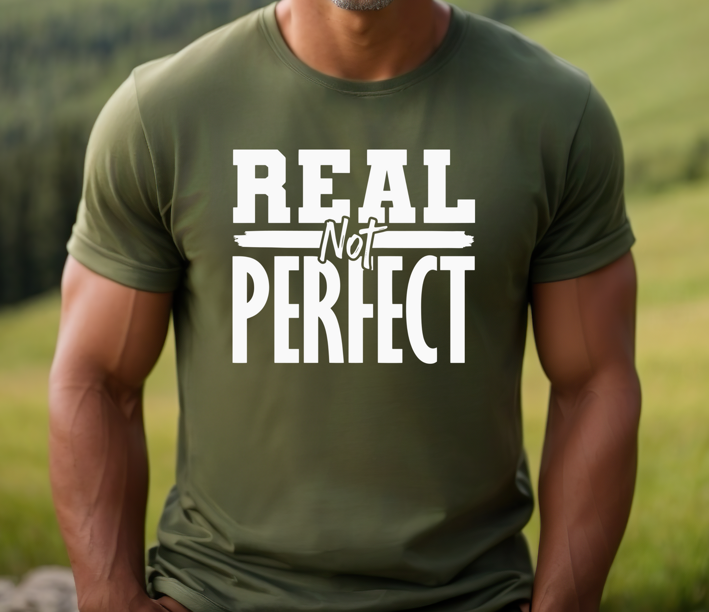 Real Not Perfect Shirt - Screenprinted