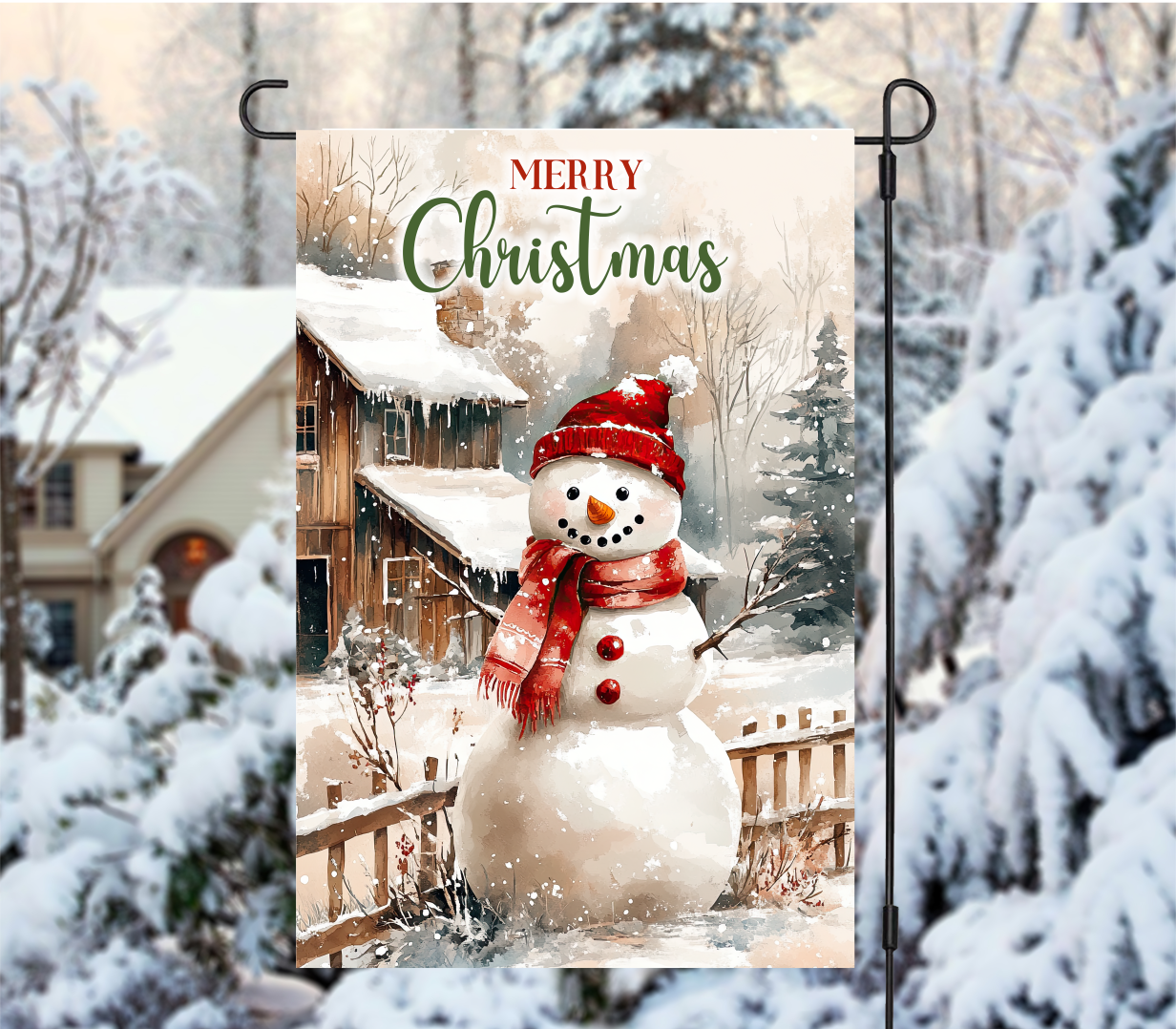 Christmas Garden Flags - Sublimation