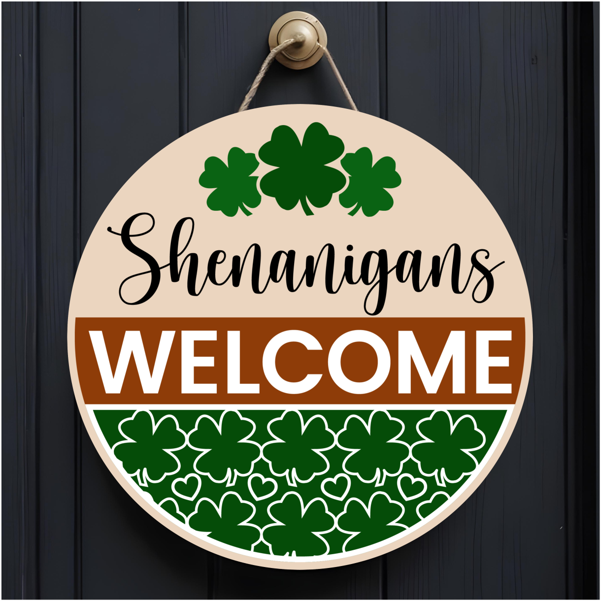 10" St Patrick's Day Door Hangers - Sublimated