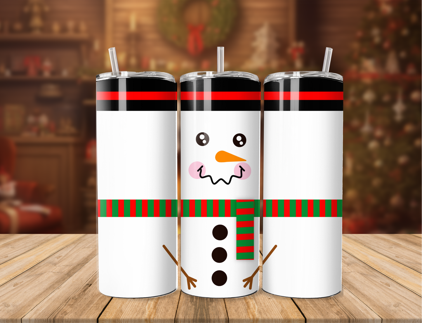 Snowman Face Tumbler