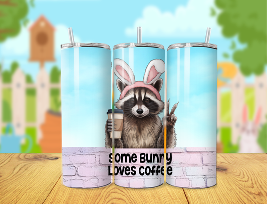 Some Bunny Loves Coffee Tumbler