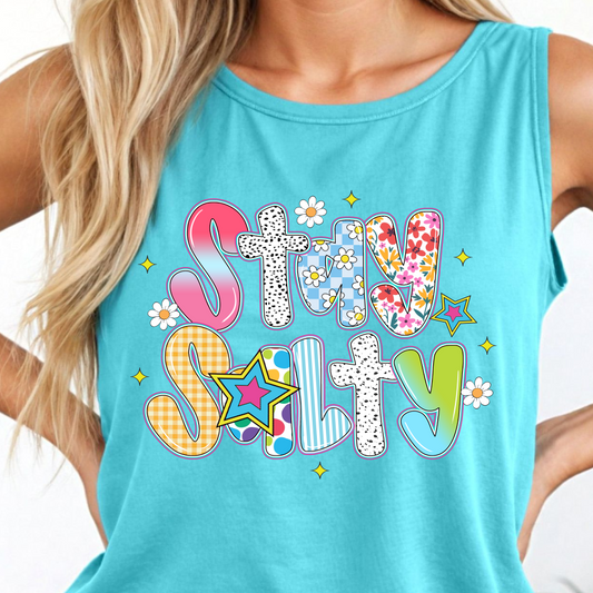Stay Salty Doodle Shirt - Screenprinted SUM35