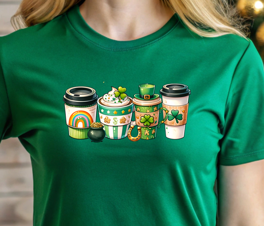 St Patrick's Drinks Shirt - Screenprinted