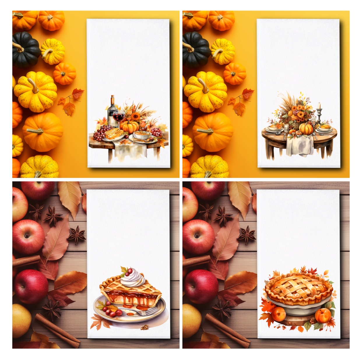 Thanksgiving Dinner Towels - Sublimation