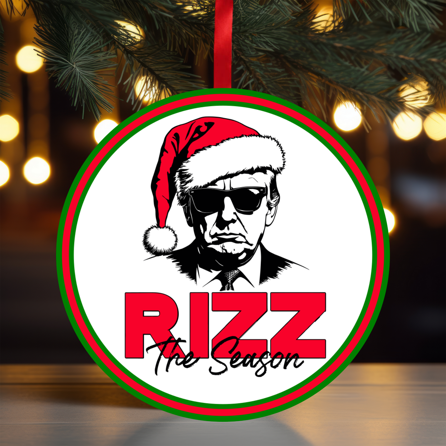 Trump Rizz Ornament OR121 - Sublimation