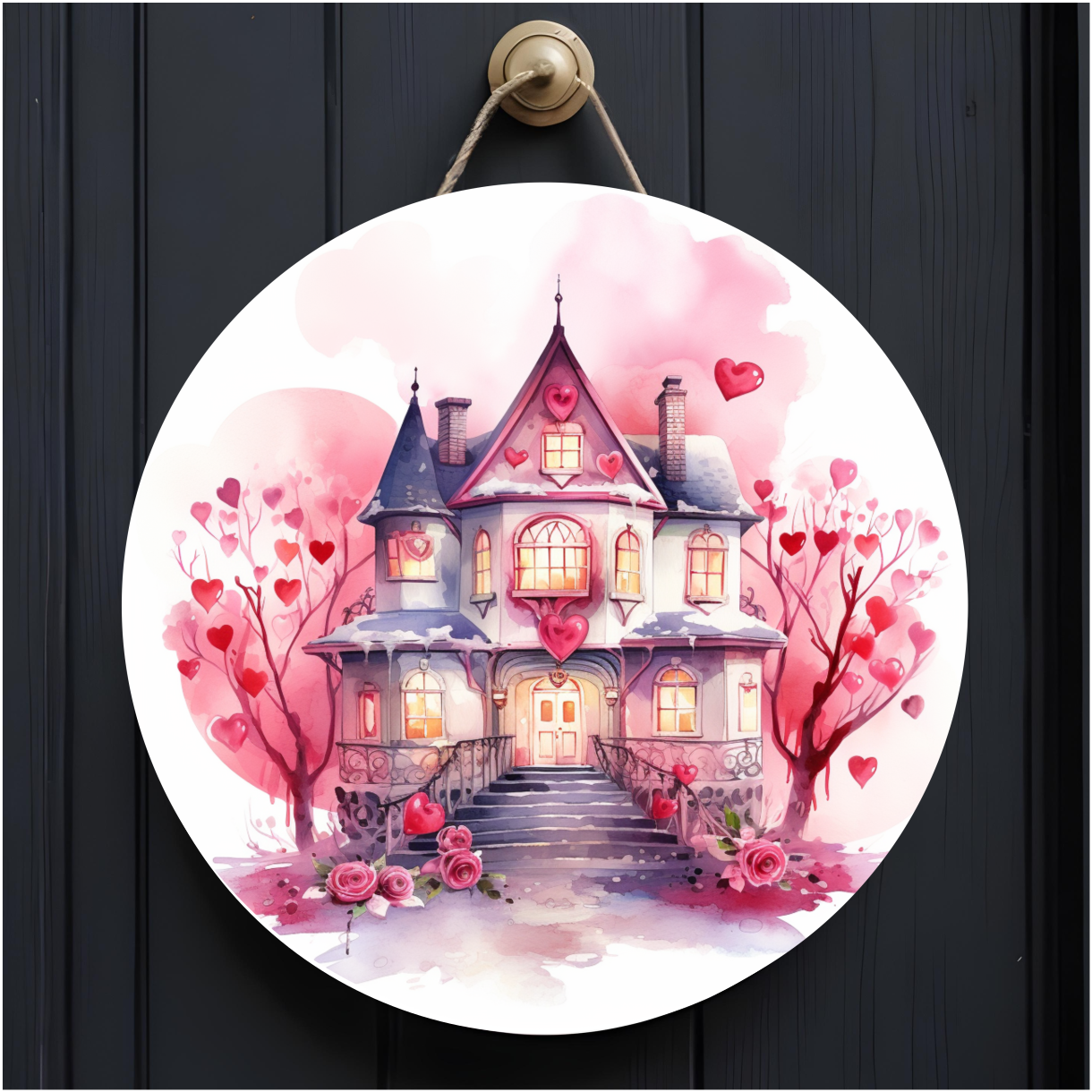 10" Valentine's Day Door Hangers - Sublimated