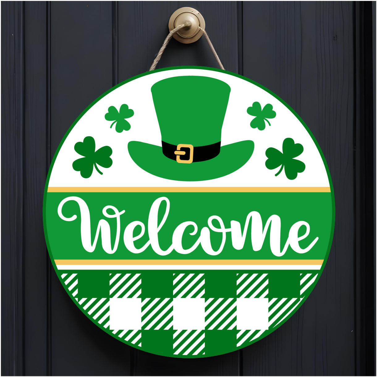 10" St Patrick's Day Door Hangers - Sublimated