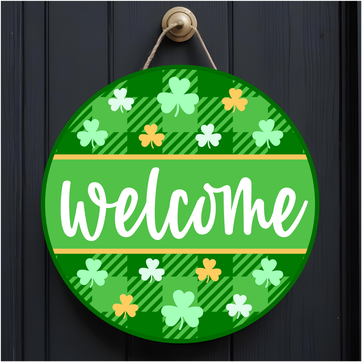 10" St Patrick's Day Door Hangers - Sublimated