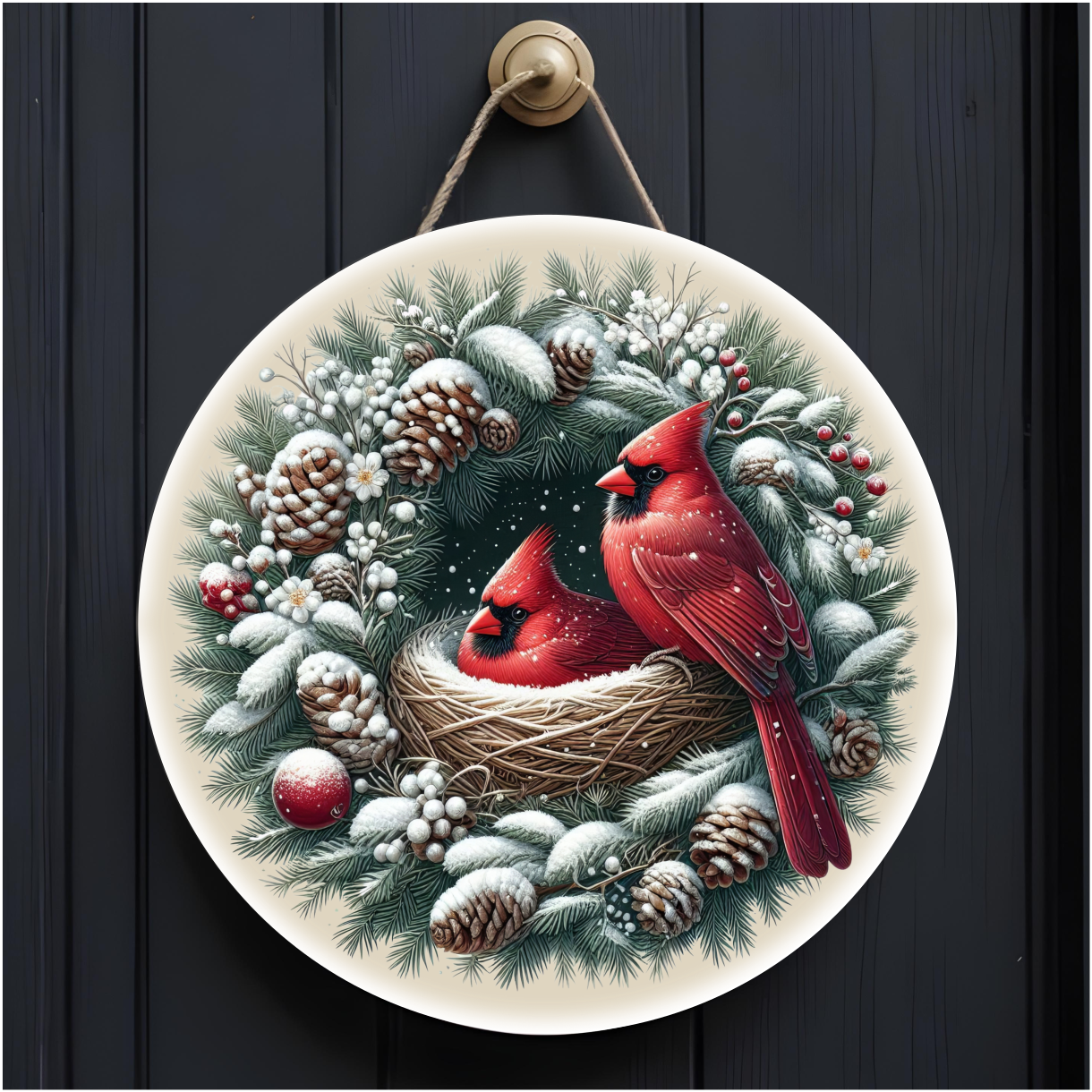 10" Winter Door Hanger - Sublimated