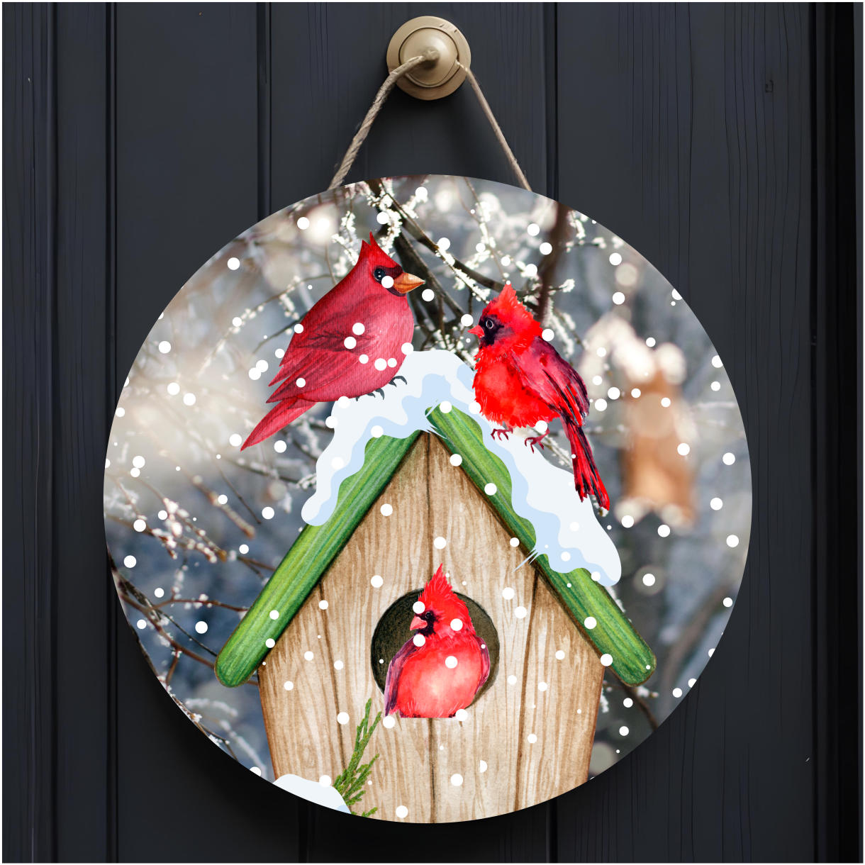 10" Winter Door Hanger - Sublimated