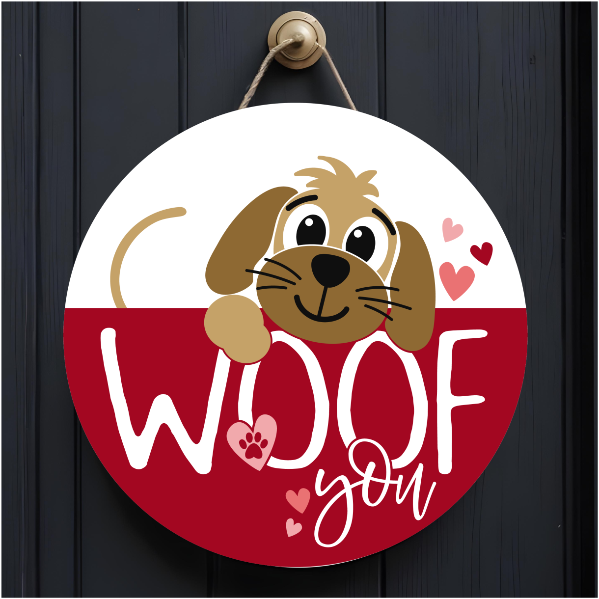 10" Valentine's Day Door Hangers - Sublimated